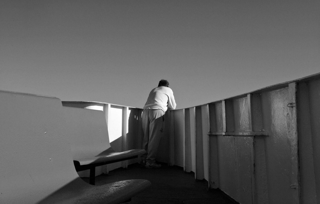 Man at Bow, Nantucket Ferry, 2010